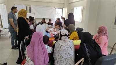 أندية الفتاة والتطوع بمركز دير الجنادلة تنظم ورشة أعمال الأشغال الفنيه والتطريز