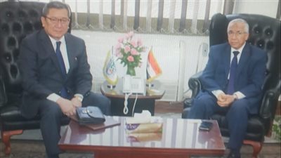 رئيس مركز البحوث الزراعية يناقش مع السفير الكوري التعاون الزراعي بين الجانبين