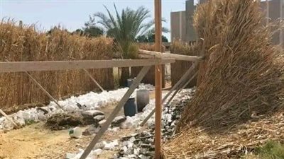 إزالة فورية لحالة تعد بقرية الأشراف بقنا