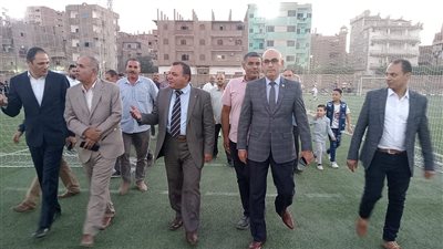 وكيل رياضة أسيوط يفتتح ملعب مركز شباب ديروط