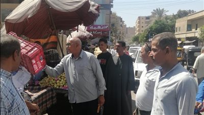 رفع الإشغالات ونظافة وضبط الشوارع بديروط 