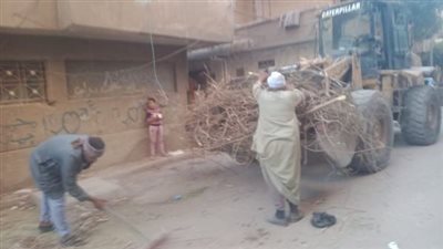 حي شرق أسيوط يرفع 43 طن مخلفات  من مساكن تقسيم الحقوقيين بالوليديه