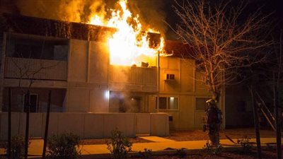 السيطرة على حريق هائل في منزل بالفيوم 