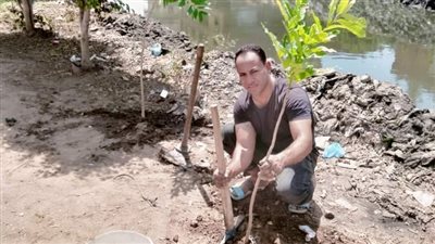 زراعة 1150شجرة ضمن مبادرة 100 مليون شجرة بالمحلة 