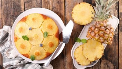 طريقة عمل كيكة الأناناس الصحية| غنية بفيتامين سي