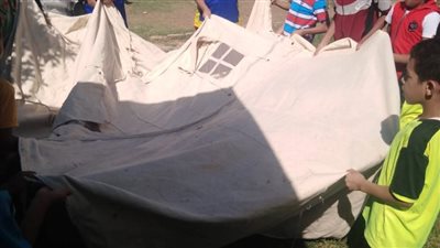 معسكر للخدمة العامة بمركز شباب شندويل بالمراغة فى سوهاج 