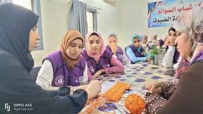حرفتك صنعتك.. تدريب الفتيات على التطريز بمركز شباب السوالم بدار السلام