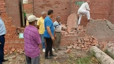 حملة مكبرة لإزالة التعديات علي الأراضي الزراعية بكفر شكر