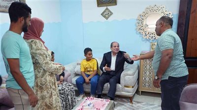 مواطن استقبل الرئيس في منزله: 