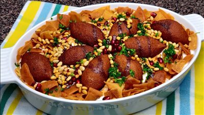 على خطى المطاعم| طريقة عمل فتة الكبيبة بالزبادي