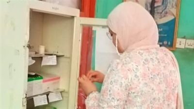 مراجعة صلاحية أدوية الطوارئ والمستلزمات الطبية بوحدة نزلة ضاهر بصحة ديروط 