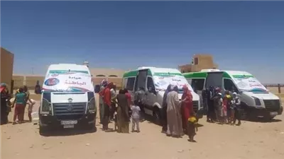 قوافل طبية مجانية ضمن مبادرة حياة كريمة في بلاط بالوادي الجديد