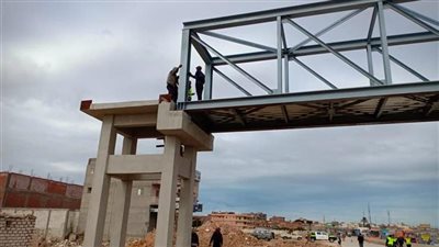 3 كباري مشاة جديدة في شبرا الخيمة على محور الفريق العصار