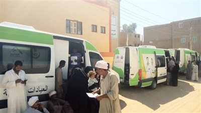 قافلة طبية مجانية بقرية كوم المؤمنين بمركز قفط بقنا 