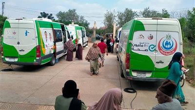 فحص  وعلاج 1256  مواطن بالمجان  بقرية برقطا  بكفر شكر