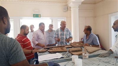 وفد من المجلس الاعلي للآثار يتفقد اثار الإسكندرية 