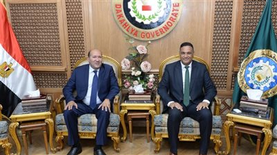 مساعد وزير التخطيط يلتقي محافظ الدقهلية لبحث التعاون في جائزة مصر للتميز الحكومي