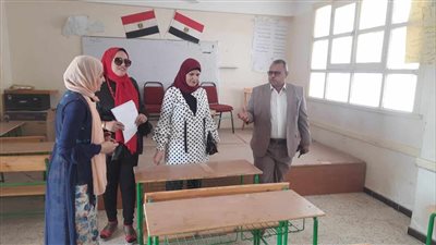 مدارس مغاغة بالمنيا تواصل أعمال الصيانة الشاملة