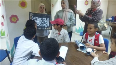 ورشة الخط العربي للطفل بقصر ثقافة أسيوط