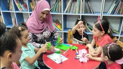ورشة أشغال فنية للأطفال فى مكتبة مصر العامة بأسيوط
