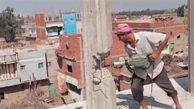 حملات يومية لإزالة التعديات بالبناء المخالف بمراكز الشرقية