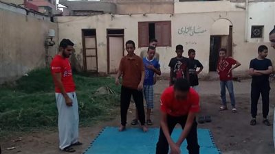 مسابقة للوثب الطويل بنادي عمال فرشوط بقنا