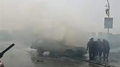 السيطرة على حريق سيارة أجرة بطريق القاهرة أسيوط الغربي