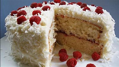 مفيدة لأولادك| طريقة صنع كيكة بالتوت وجوز الهند