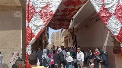 إقبال المواطنين بقنا على مكاتب الشهر العقاري لتحرير التوكيلات للمرشحين لرئاسة