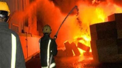 حريق هائل بمخزن شركة كبرى فى الغربية