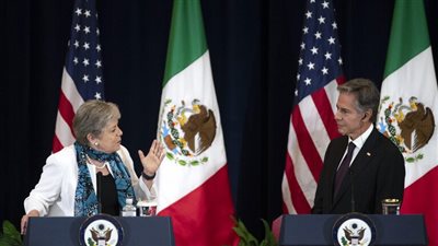 كواليس لقاء وزير الخارجية الأمريكي ونظيرته المكسيكية في واشنطن