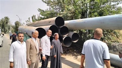 سكرتير بنى سويف يشرف على بدء أعمال إنشاء كوبري أشمنت