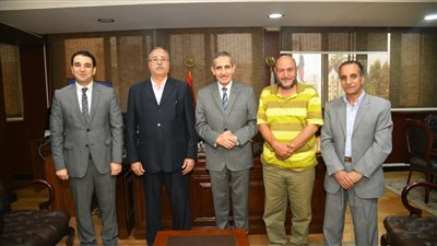 محافظ الغربية يستقبل رئيس لجنة نقابة الصحفيين بالغربية