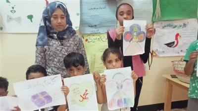 مكتبة شرق بولاق الثقافية بالخارجة تنظم مرسما احتفالاً بالمولد النبوي الشريف