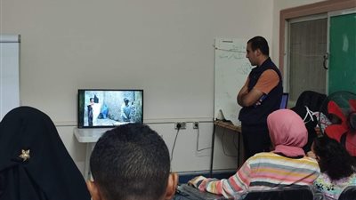 استمرار فعاليات ورش أندية السكان بمركز شباب أبورديس