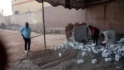 إزالة فورية لحالة تعدٍ خلف المستشفى العام بنجع حمادي 