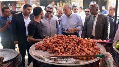 محافظ القليوبية يقود حملة على المحلات والأسواق ببنها