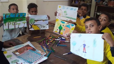 بيت ثقافة ناصر الثورة بالداخلة ينظم مرسم عن جمال الطبيعة
