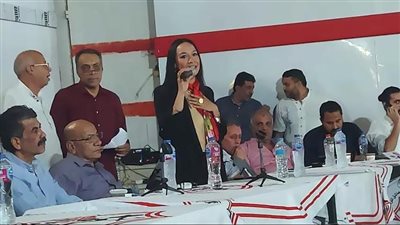 بالصور ..ياسمين الشريف تكشف برنامجها الانتخابي في ندوة هاني العتال