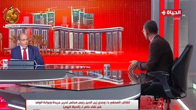 رد قوي من وجدي زين الدين على سؤال محمد شردي بشأن ترشح الرئيس السيسي للانتخابات
