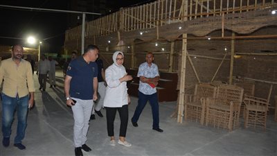 نائب محافظ الوادي الجديد تتابع جاهزية أرض المعارض بالخارجة
