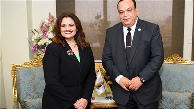 تفاصيل لقاء رئيس الهيئة الوطنية للانتخابات مع وزيرة الهجرة