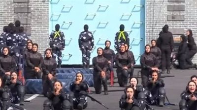 مهارات ضابطات الشرطة النسائية تبهر الجميع بحضور السيسي