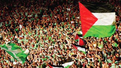 مشاهد دعمت القضية الفلسطينية في الملاعب الرياضية 