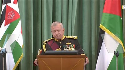 تأثر العاهل الأردني خلال حديثه عن القضية الفلسطينية: 