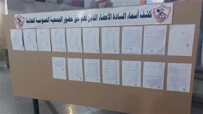اللجنة الثلاثية بالزمالك تصدر كشوفات الناخبين من أعضاء الجمعية العمومية