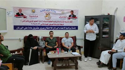 جلسه لاعضاء برلمان الشباب بمركز شباب الساحل في طور سيناء 