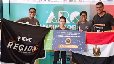 فريق معهد مهندسي الكهرباء والإلكترونيات بالسويس يحصد3 مراكز بمسابقة العلمين الدولية للروبوتات 