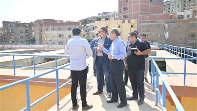 محافظ الغربية يتفقد محطة مياه المرشحة بطنطا