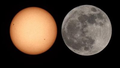 القمر يقترن بنجم قلب العقرب شاهده بالعين المجردة